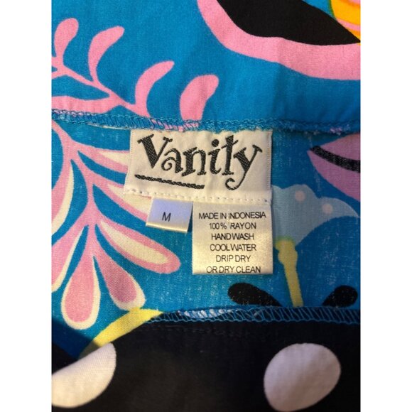 Vanity Colorful Whimsical Beaded Camisole Cropped Top Sz M - Picture 4 of 6